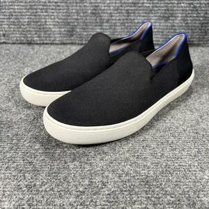 Rothys Shoes Womens Size 8.5 Black Slip On Knit Flats Washable Eco Friendly